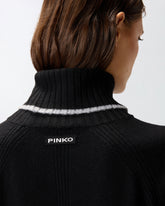 Short knit dress with high neck -  | Pinko