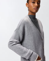 Lange Cardigan mit V-Ausschnitt -  | Pinko