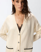 Lange Cardigan mit V-Ausschnitt -  | Pinko