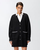Lange Cardigan mit V-Ausschnitt -  | Pinko