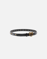 2.2-cm belt with studs and Love Birds buckle -  | Pinko