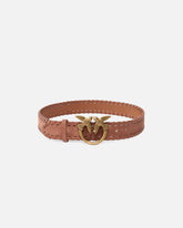 4-cm leather belt with Love Birds buckle -  | Pinko