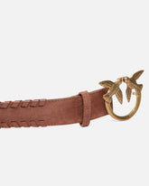 4-cm leather belt with Love Birds buckle -  | Pinko