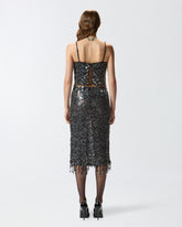 Top mit Pailletten und Kristallen -  | Pinko