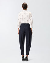 Poplin shirt with all-over print -  | Pinko