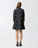 Short tattoo-print shirt dress -  | Pinko