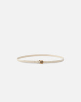 Glossy thin leather belt, 1 cm -  | Pinko