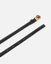 Schmaler Gürtel aus glänzendem Leder, 1 cm breit -  | Pinko