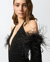 Bodysuit with feathers -  | Pinko