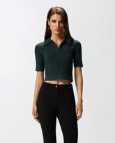 Pullover im Polo-Stil mit Perlen -  | Pinko