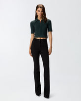 Pullover im Polo-Stil mit Perlen -  | Pinko