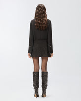 Miniskirt with rhinestones -  | Pinko