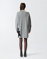 Knit mini dress with lace -  | Pinko