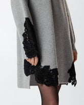 Knit mini dress with lace -  | Pinko