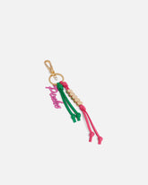 Key ring with beads and PINKO lettering logo -  | Pinko