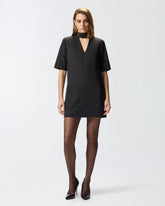 T-shirt-style dress with rhinestones -  | Pinko