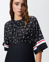 Printed jacquard viscose dress -  | Pinko