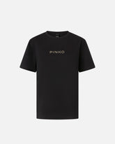 Rhinestone logo T-shirt -  | Pinko