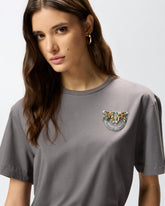 T-shirt with Love Birds jewel detail -  | Pinko