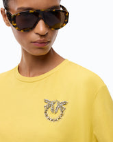T-shirt with Love Birds jewel detail -  | Pinko