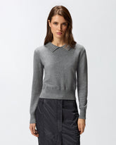 Pullover mit Kragen und Strasssteinen -  | Pinko