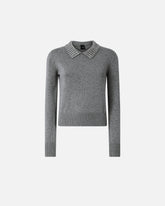 Pullover mit Kragen und Strasssteinen -  | Pinko