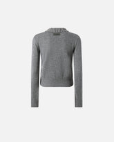 Pullover mit Kragen und Strasssteinen -  | Pinko