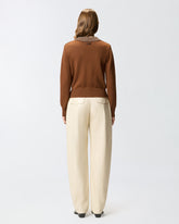 Pullover mit Kragen und Strasssteinen -  | Pinko