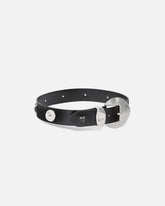 4-cm belt with studs and Love Birds logo -  | Pinko