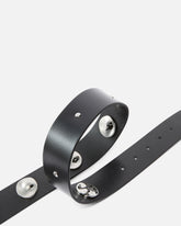 4-cm belt with studs and Love Birds logo -  | Pinko