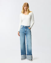 Wide-leg vintage denim jeans -  | Pinko