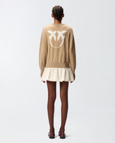 Sweater with Love Birds maxi-logo -  | Pinko