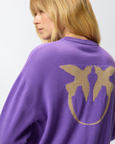 Sweater with Love Birds maxi-logo -  | Pinko