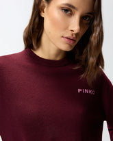 Sweater with Love Birds maxi-logo -  | Pinko