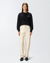 Sweater with Love Birds maxi-logo -  | Pinko