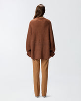 Pullover in Rippstrick mit Stehkragen -  | Pinko