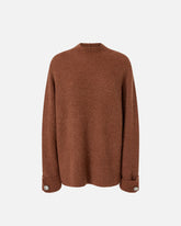 Pullover in Rippstrick mit Stehkragen -  | Pinko