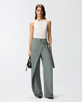 Wide-leg wrap trousers -  | Pinko