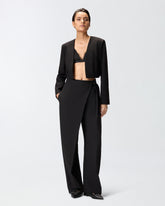Wide-leg wrap trousers -  | Pinko