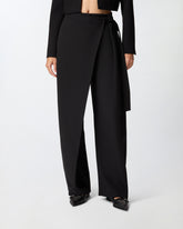 Wide-leg wrap trousers -  | Pinko