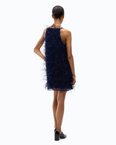 Short dress with feathers -  | Pinko