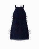 Short dress with feathers -  | Pinko
