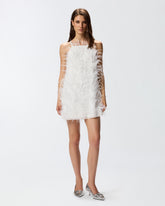 Short dress with feathers -  | Pinko