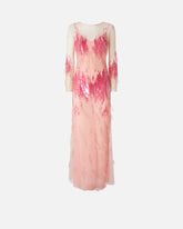 Dress with sequins and feathers -  | Pinko