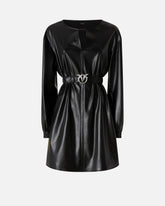 Short leather-effect dress -  | Pinko