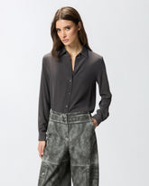 Sand-wash silk shirt -  | Pinko
