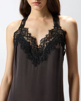 Silk and lace lingerie dress -  | Pinko