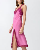 Silk and lace lingerie dress -  | Pinko