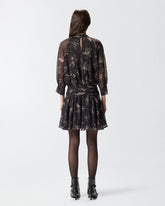 Short floral-print coupé fil dress -  | Pinko