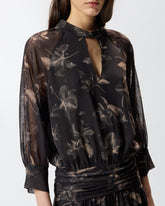 Short floral-print coupé fil dress -  | Pinko